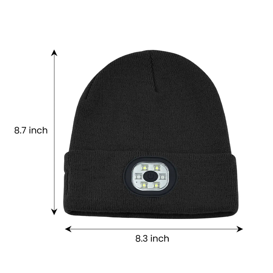 Bluetooth Music Led Beanie Hat with Light for Women Men Outdoor Pink Iolaus