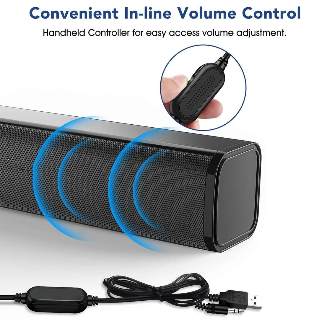 Desktop PC Portable Soundbar Speaker - Shakefav.com