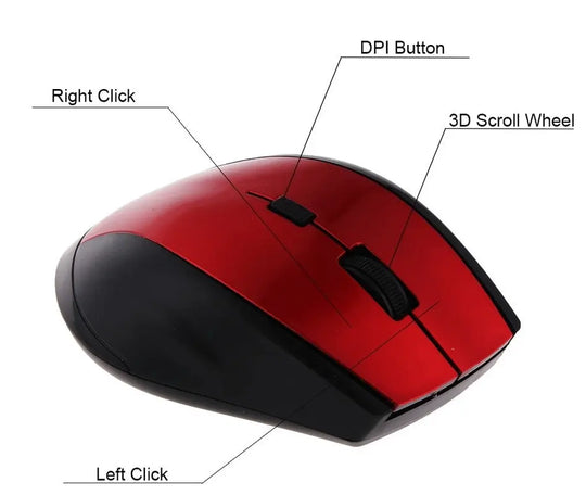 2.4GHZ Wireless Mouse - Shakefav.com