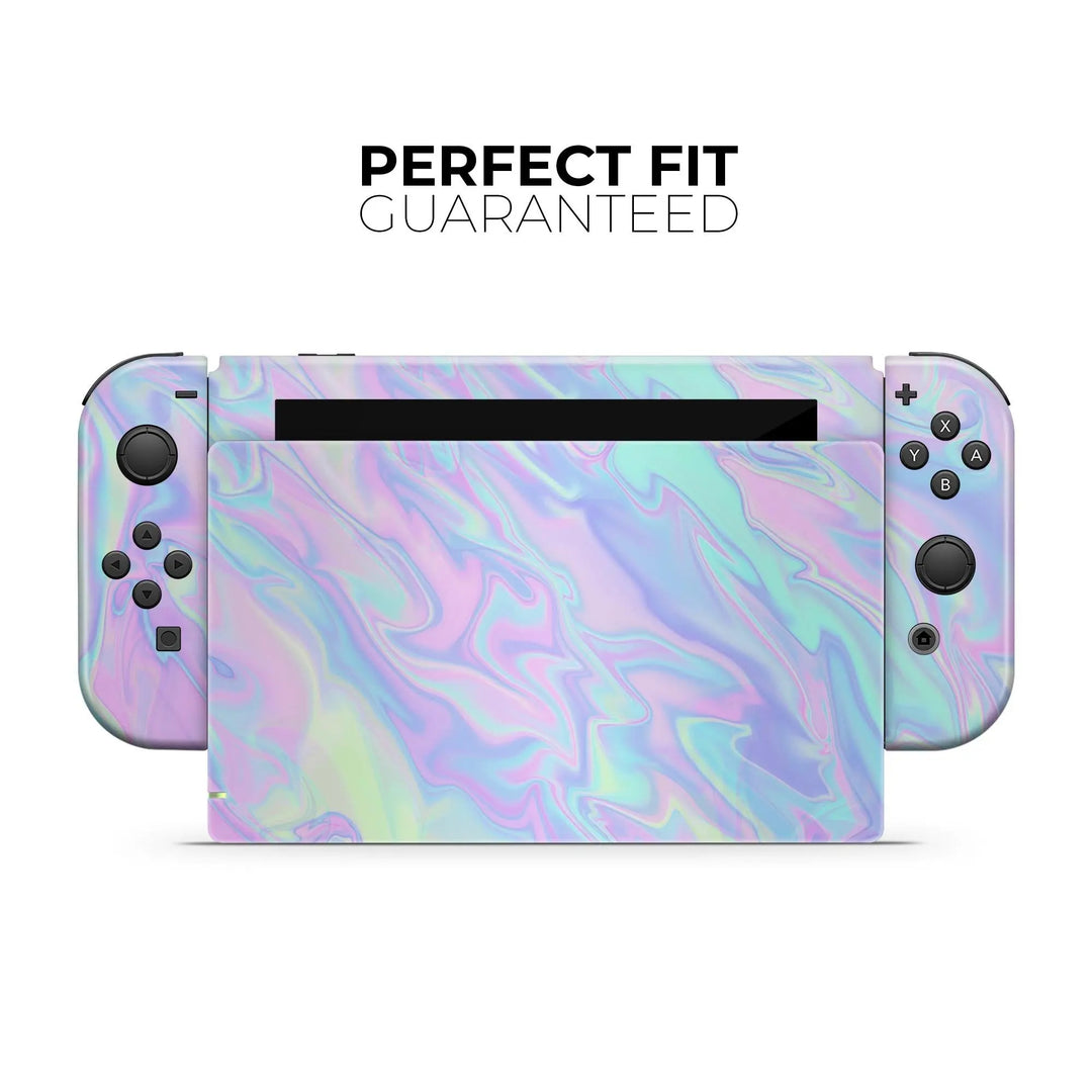 Iridescent Dahlia v1 - Full Body Skin Decal Wrap Kit for Nintendo - Shakefav.com