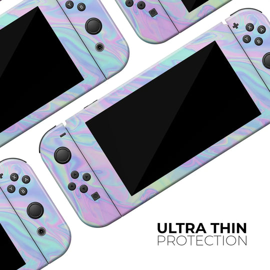 Iridescent Dahlia v1 - Full Body Skin Decal Wrap Kit for Nintendo - Shakefav.com