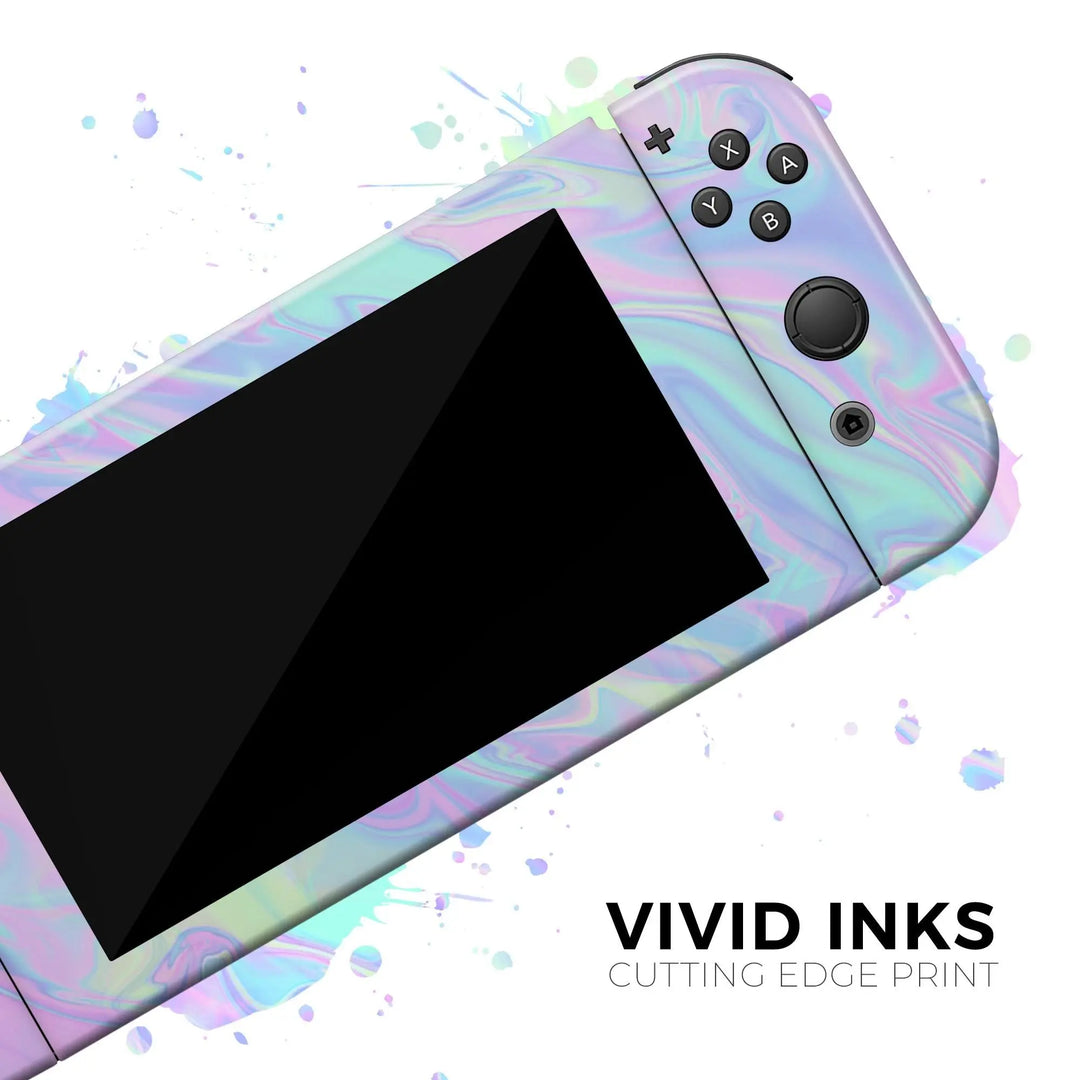 Iridescent Dahlia v1 - Full Body Skin Decal Wrap Kit for Nintendo - Shakefav.com