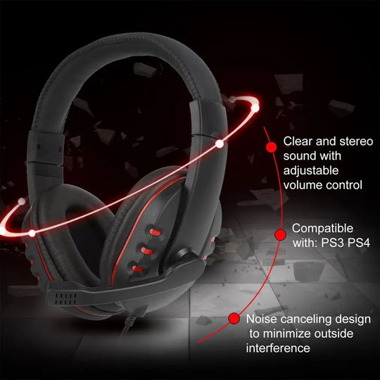 Comfortable USB Wired Stereo Micrphone Headphone -USB Microphone - Shakefav.com