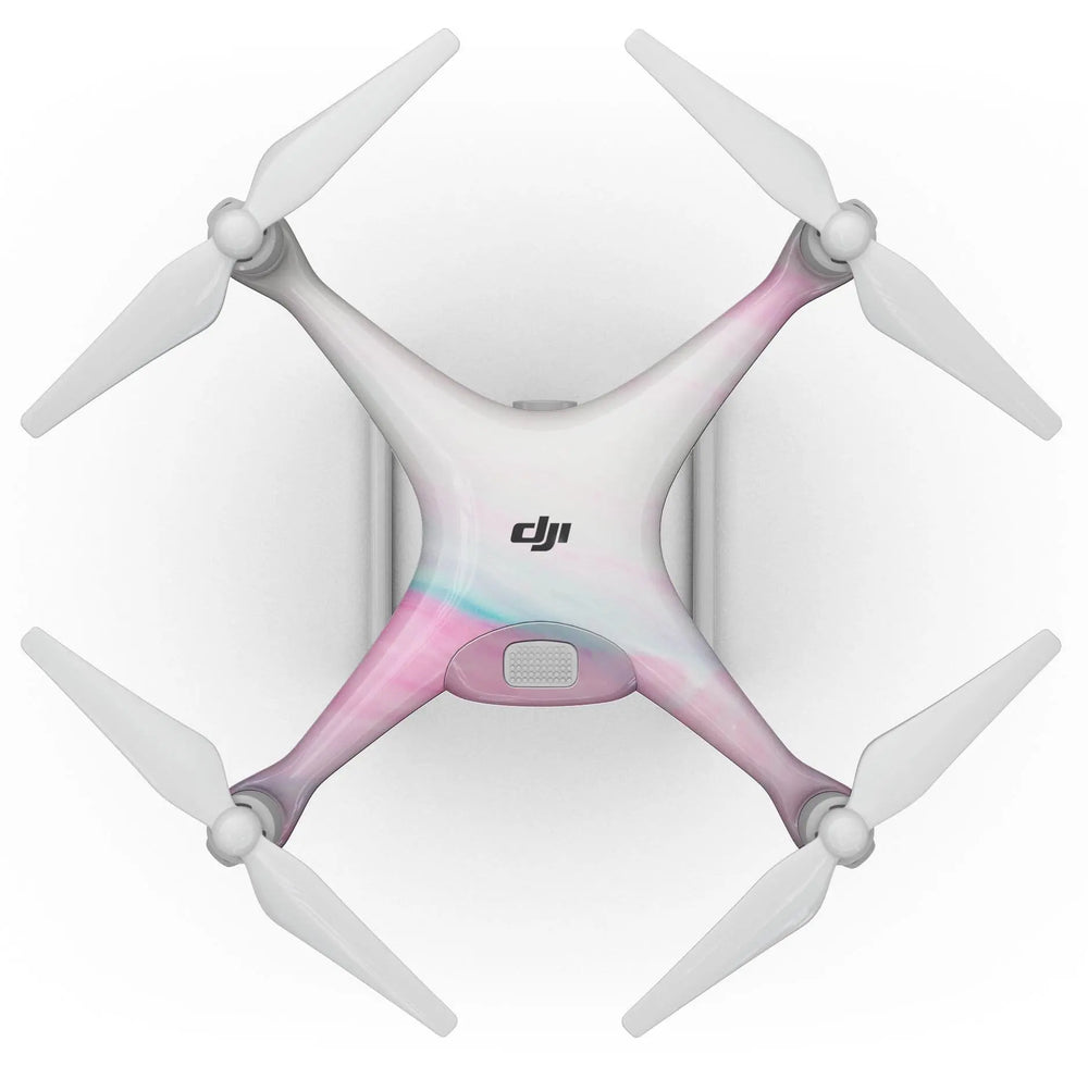 Marbleized Soft Pink - Full-Body Skin Kit for the DJI Phantom 4 Drone - Shakefav.com