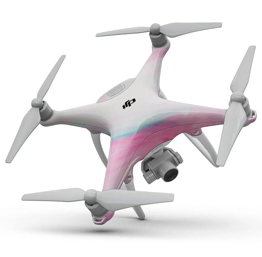 Marbleized Soft Pink - Full-Body Skin Kit for the DJI Phantom 4 Drone - Shakefav.com