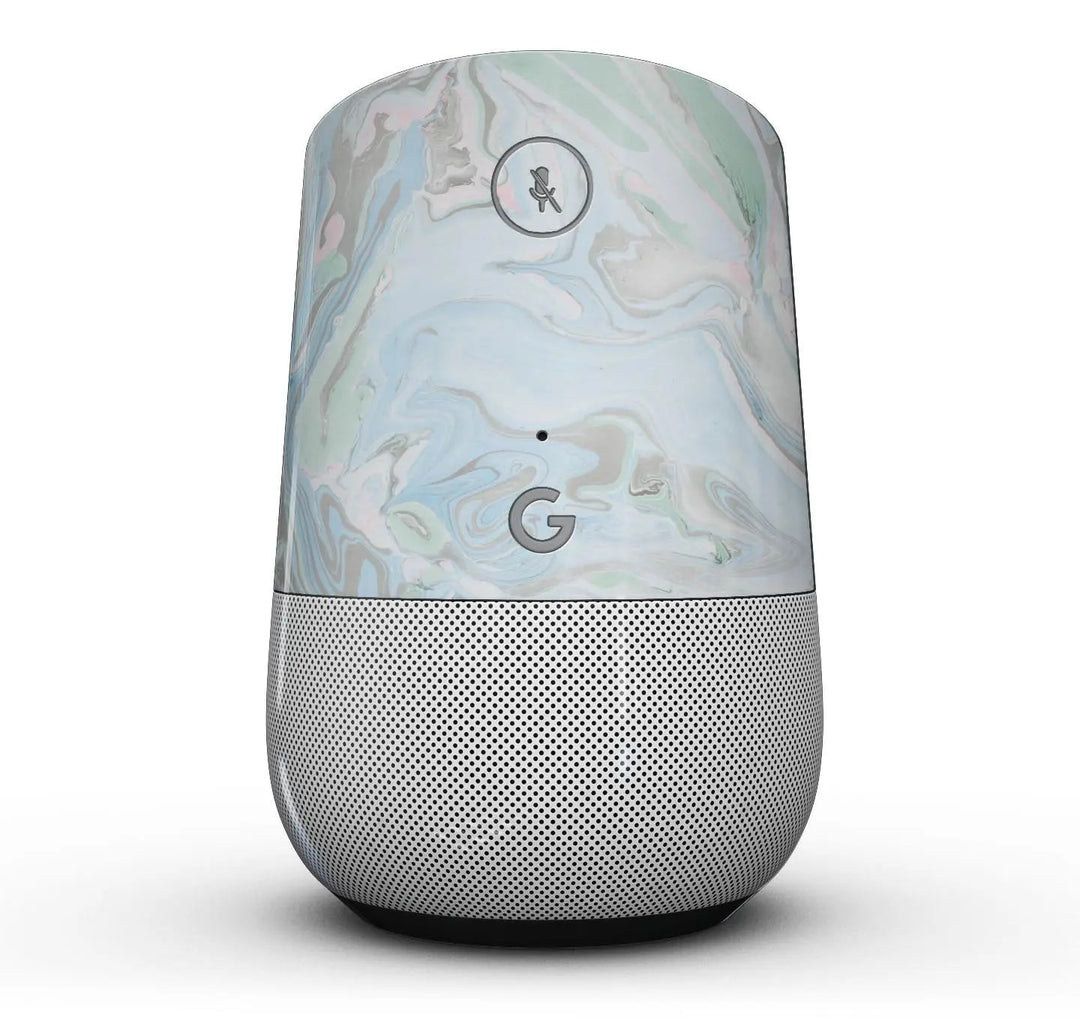 Marbleized Swirling Blue v2 - Full-Body Skin Kit for the Google Home-Google Home skin - Shakefav.com