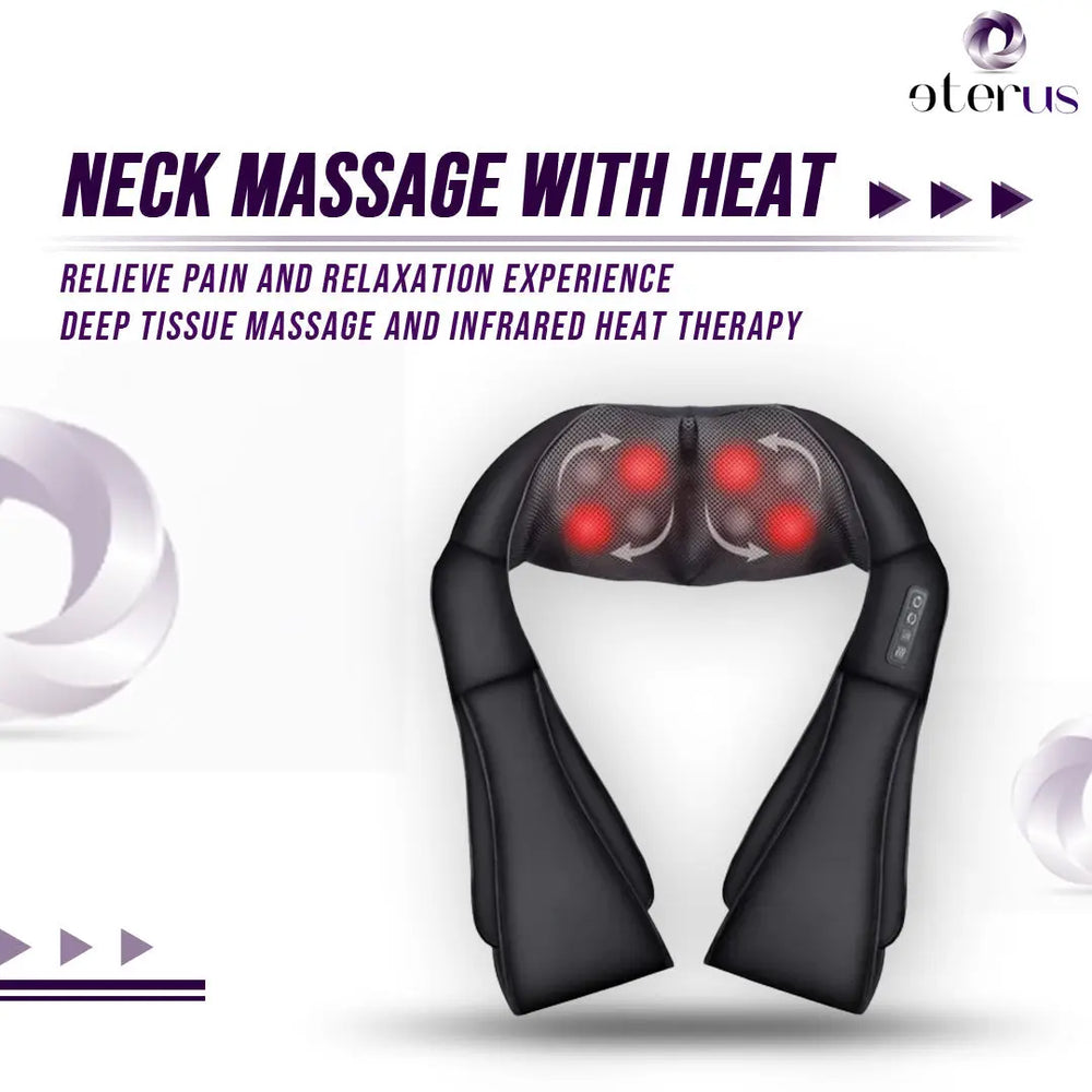 Neck and Shoulder Massager w/Heat-Neck Massager - Shakefav.com