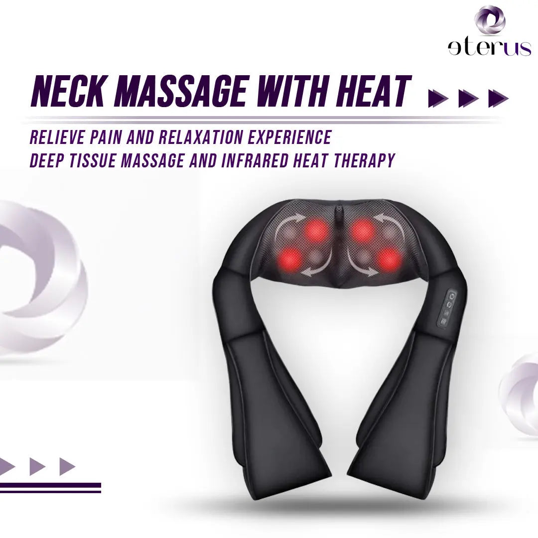 Neck and Shoulder Massager w/Heat-Neck Massager - Shakefav.com