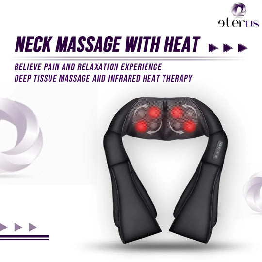 Neck and Shoulder Massager w/Heat-Neck Massager - Shakefav.com