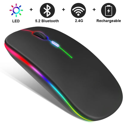 Souris Bluetooth sans fil RVB