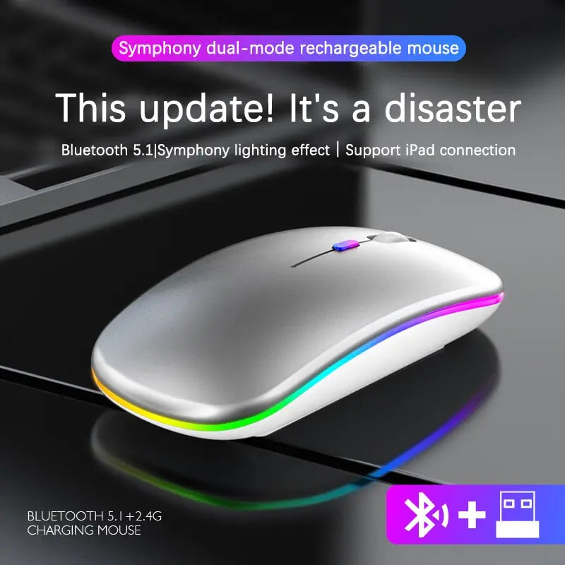 RGB Wireless Bluetooth Mouse - Shakefav.com