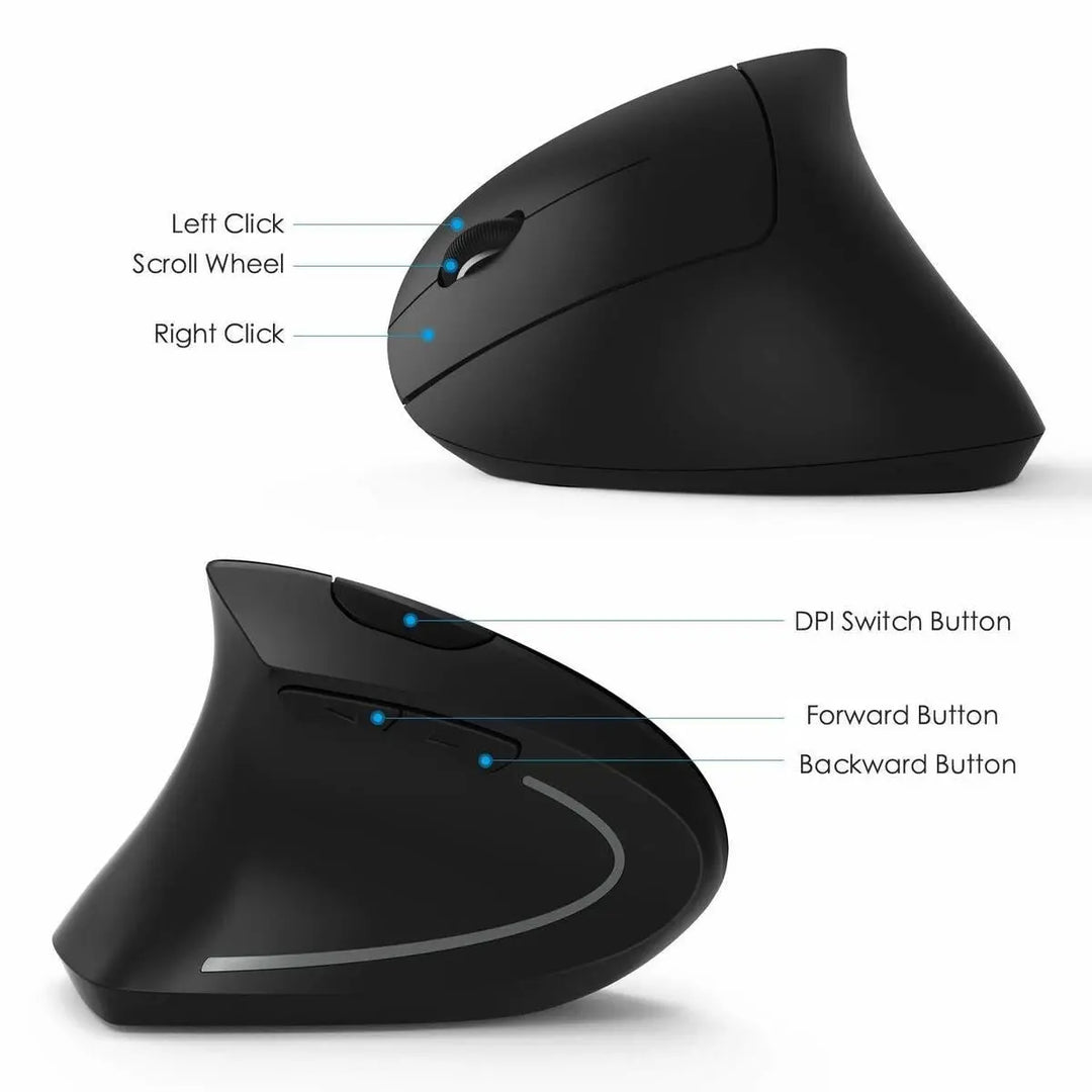 2.4G Wireless Ergonomic Vertical Mouse - Shakefav.com