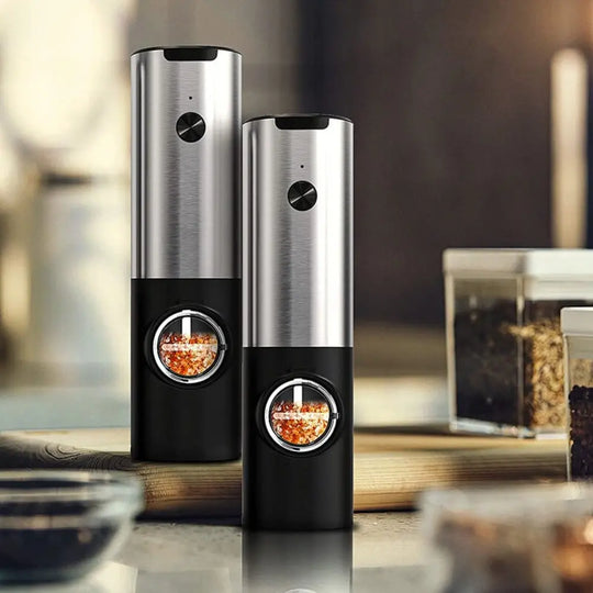 Electric Salt Grinder 2 Bottles Set - Shakefav.com