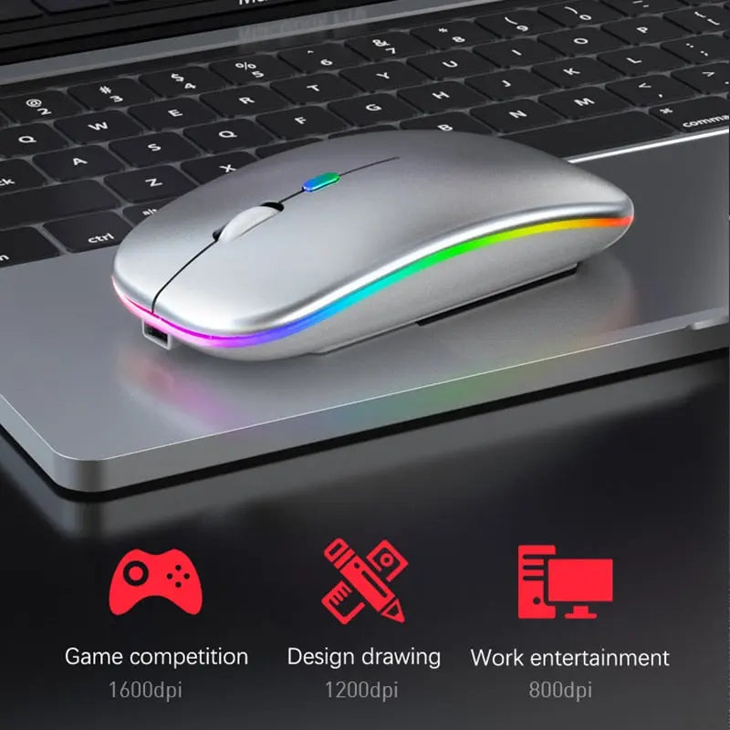 RGB Wireless Bluetooth Mouse - Shakefav.com