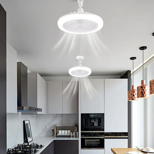 Modern LED Ceiling Fan with Light and Remote Control - Shakefav.com