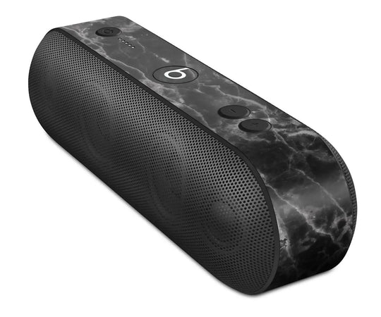 Smooth Black Marble - Full Body Skin Decal Wrap Kit for Beats by Dre Blue Leto