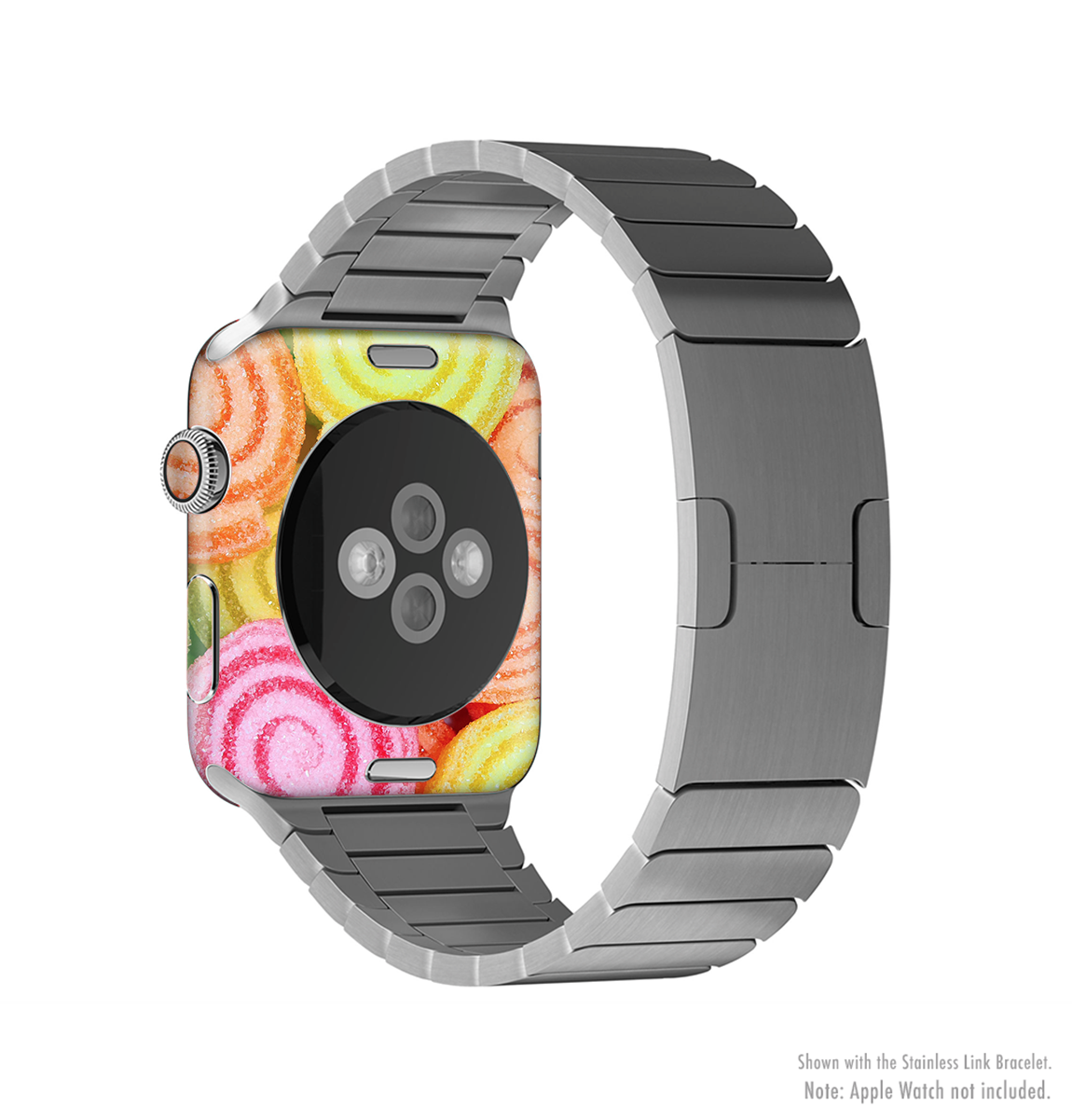The Colorful Candy Swirls Full-Body Skin Kit for the Apple Watch