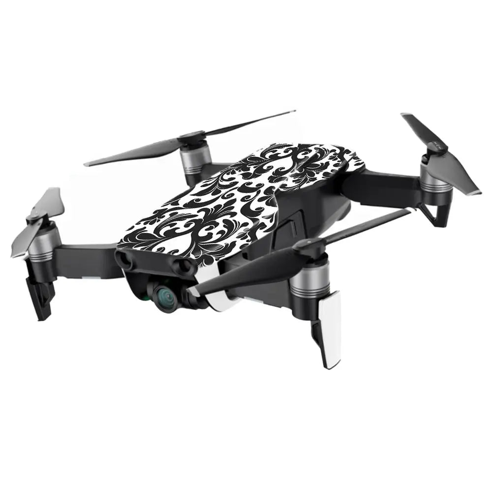 MightySkins DJMAVAIMIN-Black Damask Skin for DJI Mavic Air Drone, - Shakefav.com