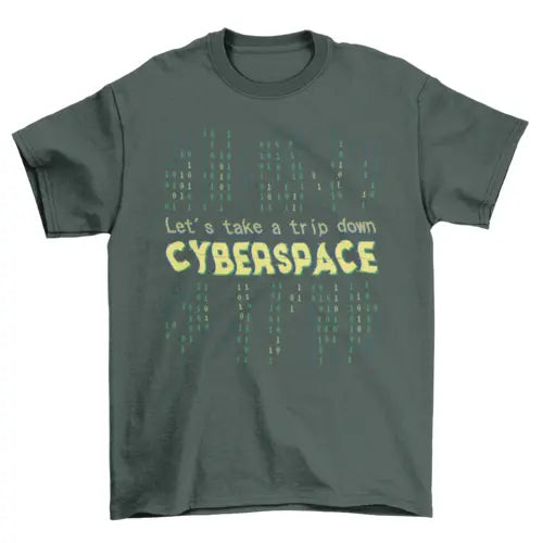 Cyberspace quote t-shirt - Shakefav.com