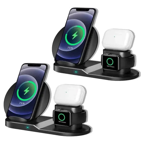 5 Core Wireless Charging Station  10W 3 in 1 Fast Phone Watch Earpod - Shakefav.com