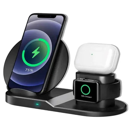 5 Core Wireless Charging Station  10W 3 in 1 Fast Phone Watch Earpod - Shakefav.com