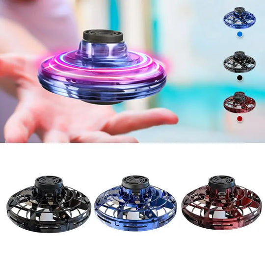 Mini Drone LED UFO Type Flying Helicopter Spinner Fingertip - Shakefav.com