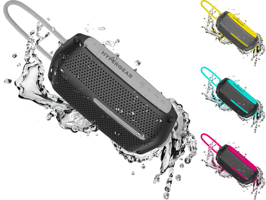 HyperGear Wave Water Resistant Wireless Speaker with Extended Battery - Shakefav.com