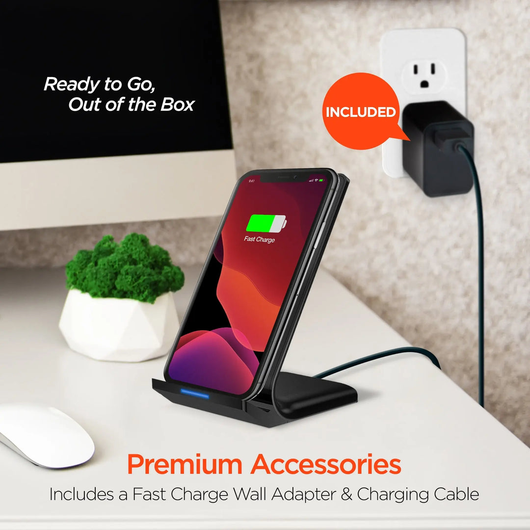 HyperGear Wireless Fast Charging Stand Black (14519-HYP) Sky Iapetus