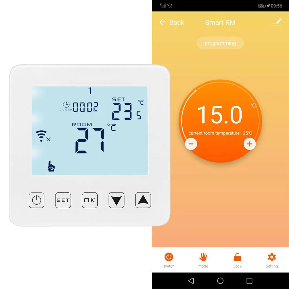 WIFI Digital Thermostat Programmable LCD Display - Shakefav.com