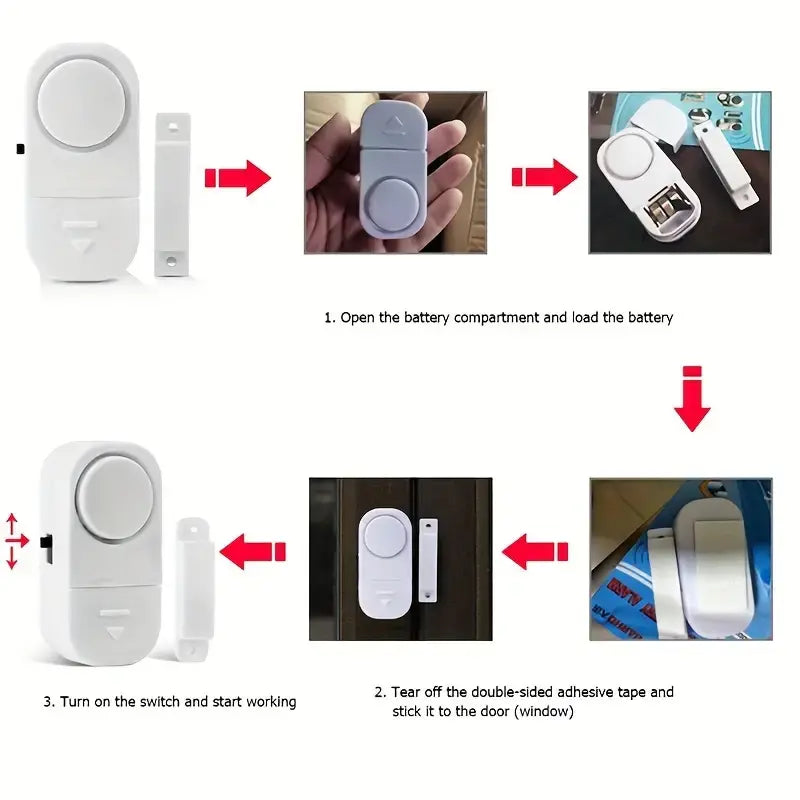 Window Door Burglar Security Warning Alarm Anti-Theft Reminder-Anti-Theft Alarm - Shakefav.com