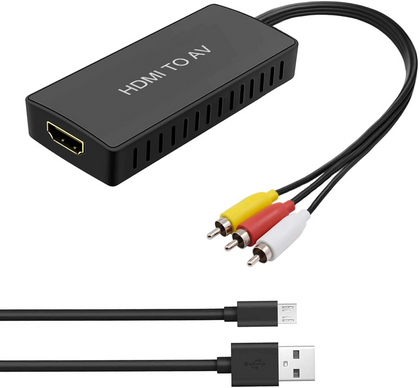 Convertisseur HDMI vers AV Adaptateur HDMI vers audio vidéo