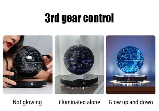 Magnetic Levitation Moon Table Lamp RGB Floating Ball Lamp Night Light - Shakefav.com