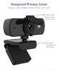 Webcam 2K Full HD 1080P, mise au point automatique avec microphone