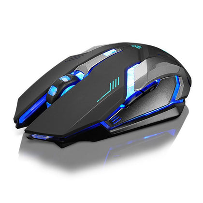 Souris de jeu LED silencieuse sans fil Ninja Dragon Stealth 7 