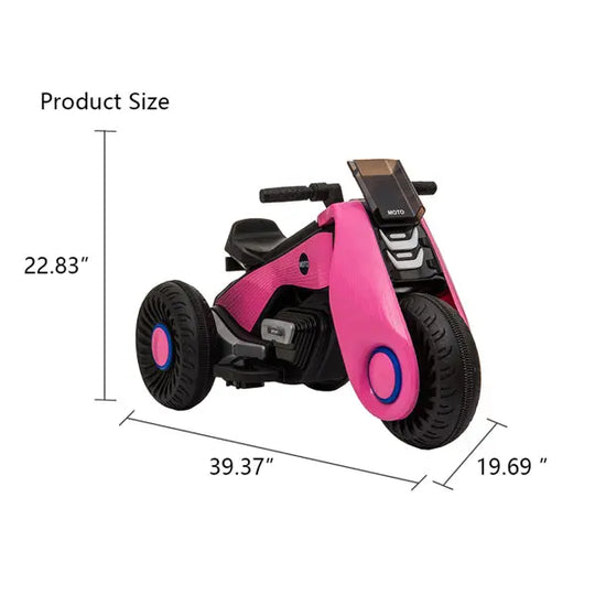 Children's Electric Motorcycle 3 Wheels Double Drive - Shakefav.com