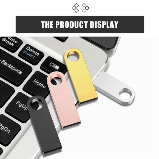 Mini Metal usb flash drive 128G 16G 8G pendrive For Gift - Shakefav.com