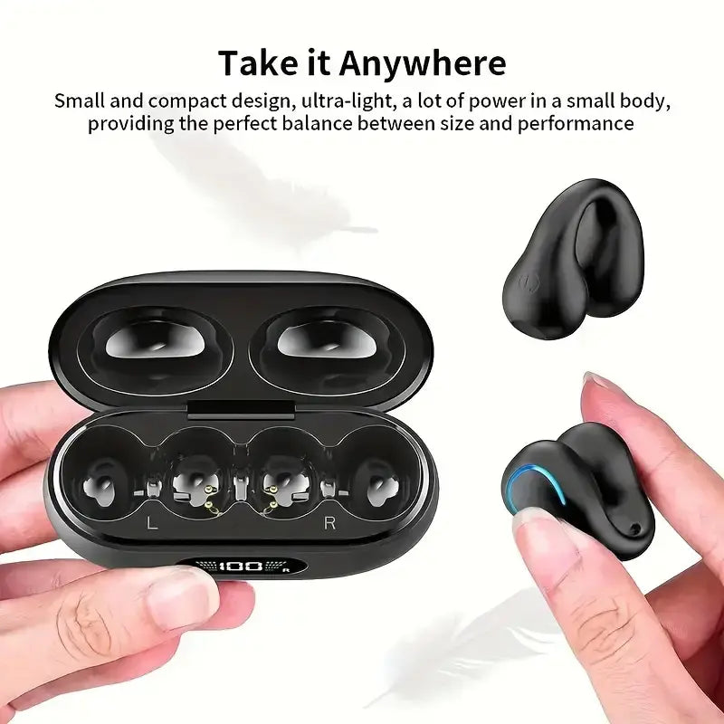 Open Ear Clip Wireless Earplugs Bluetooth TWS-Open Ear Headphones - Shakefav.com