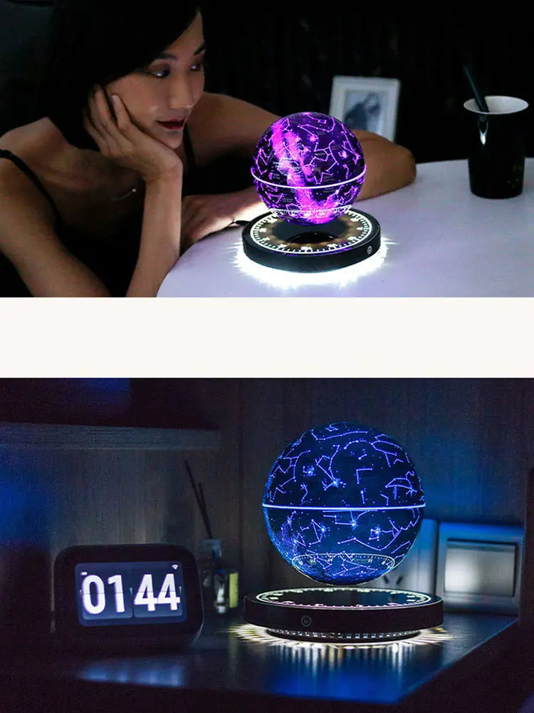 Magnetic Levitation Moon Table Lamp RGB Floating Ball Lamp Night Light - Shakefav.com