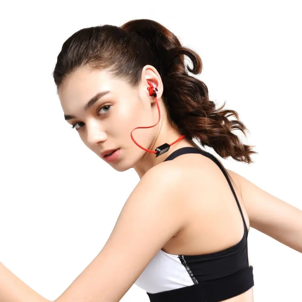 Sports Bluetooth Earphone Magnetic Wireless Headset Support TF - Shakefav.com