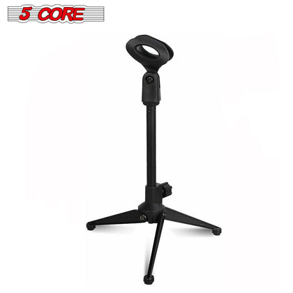 5Core Microphone Stand Tripod Mic Stand Universal Adjustable Desk