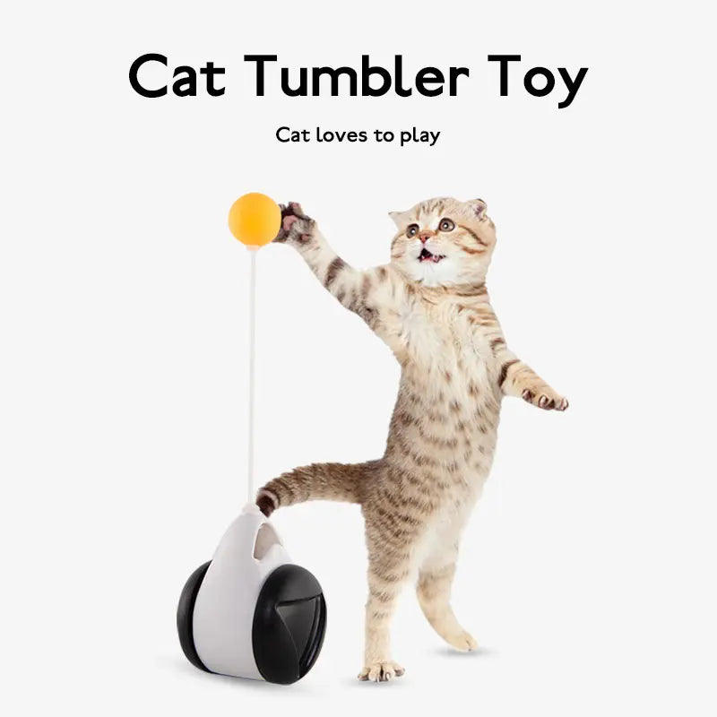 Tumbler Balanced Wheel Swinging Ball Cat Toy-Cat Swinging Toy - Shakefav.com