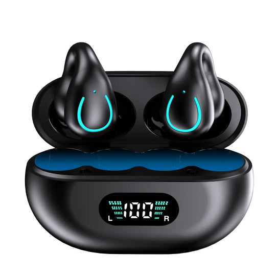 Open Ear Clip Wireless Earplugs Bluetooth TWS-Open Ear Headphones - Shakefav.com