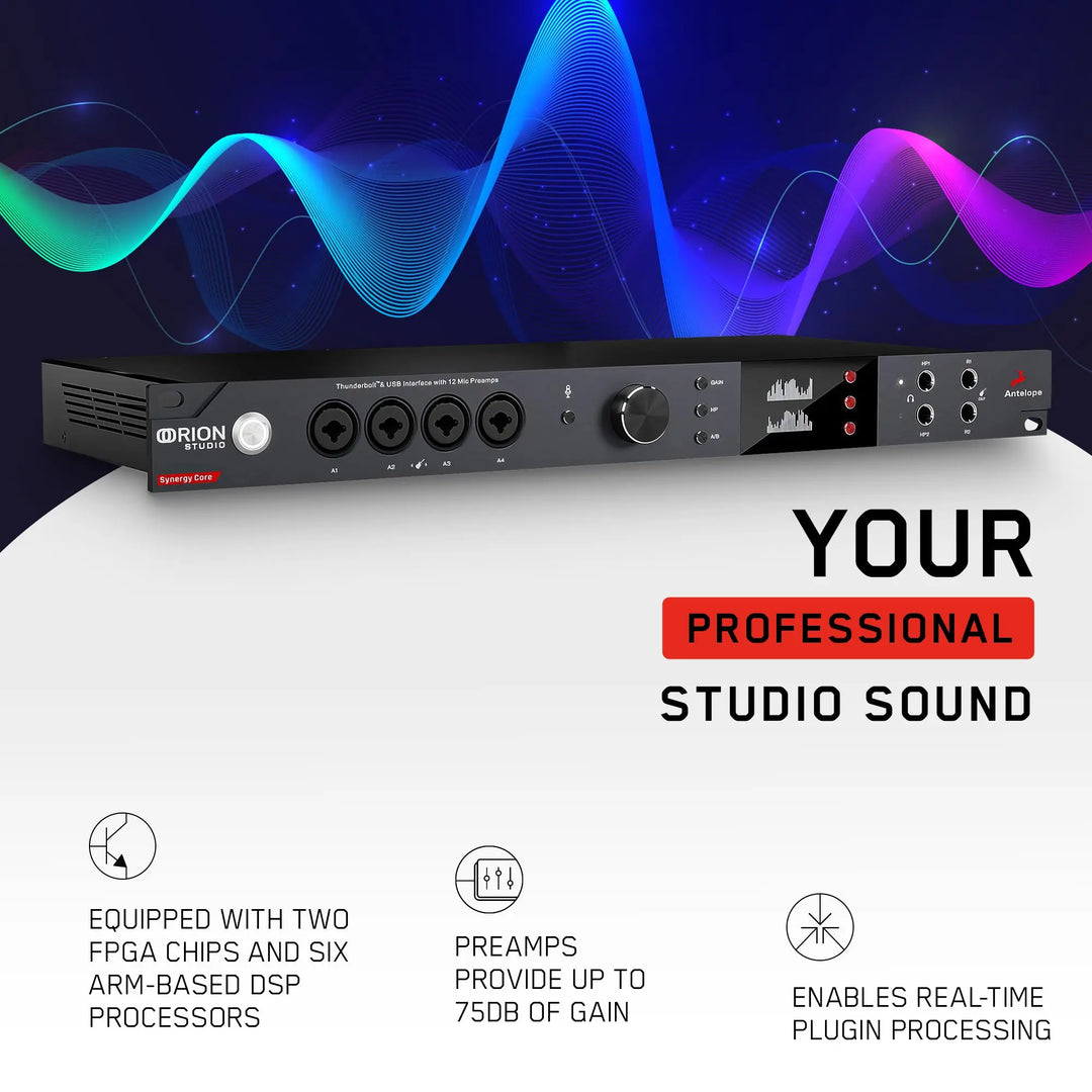 Antelope Audio - Orion Studio Synergy Core | 16x26 TB Audio Interface - Shakefav.com