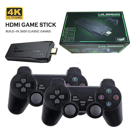 4K 2.4G Double Wireless Controller Game Stick Video Game Console - Shakefav.com