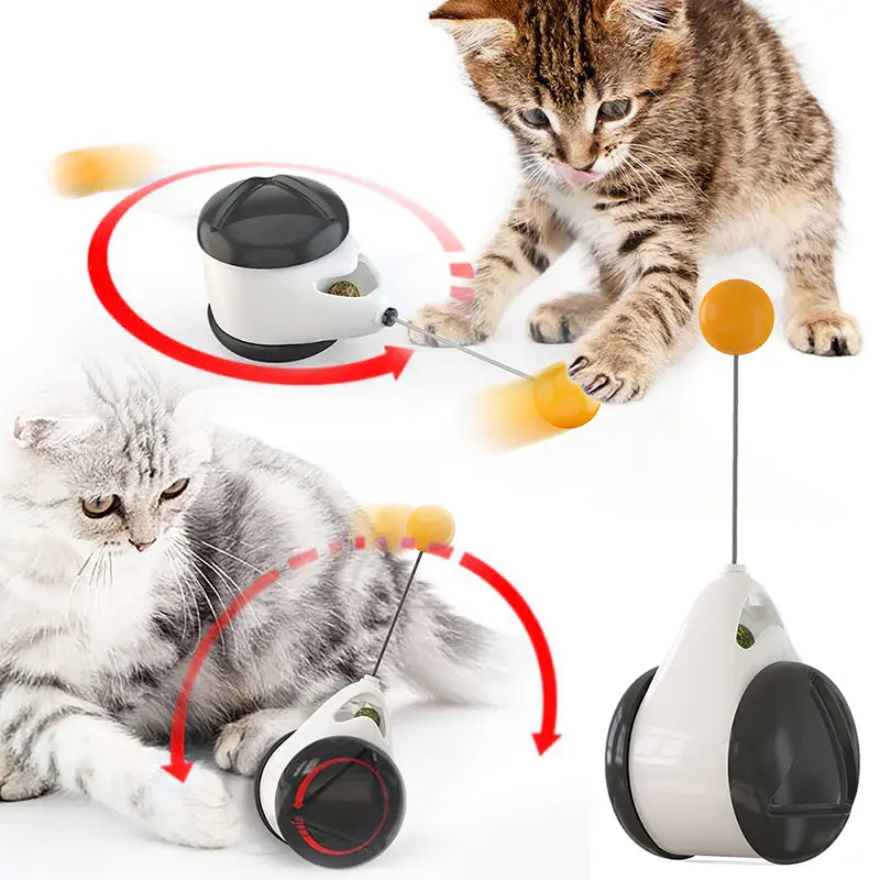 Tumbler Balanced Wheel Swinging Ball Cat Toy-Cat Swinging Toy - Shakefav.com