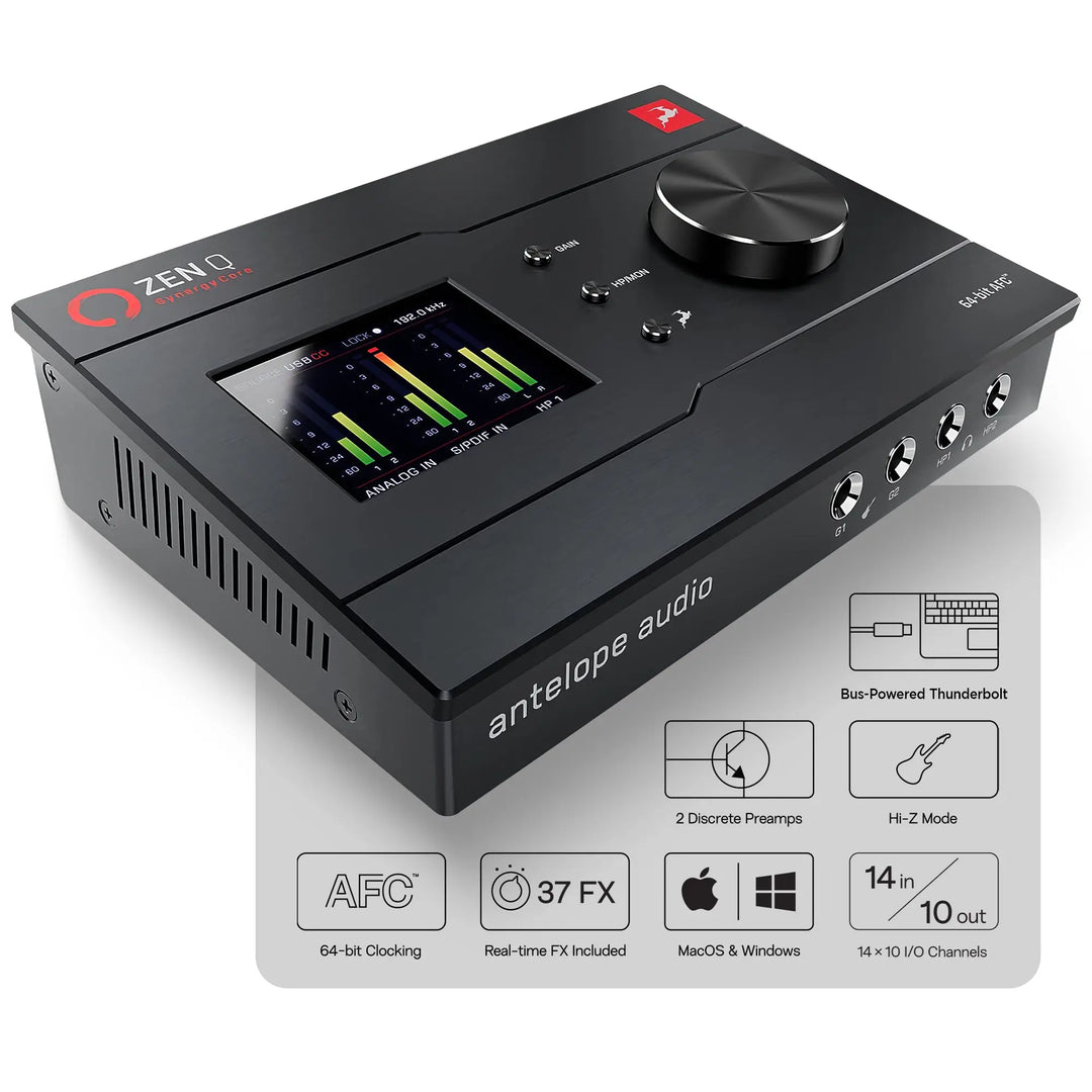 Antelope Audio - Zen Q | 14x10 USB Audio Interface - Shakefav.com