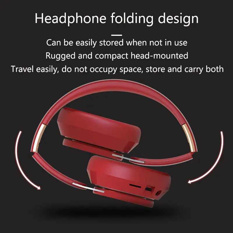 Ultra Long Battery Life Bluetooth 5.0 Wireless Stereo Headphones - Shakefav.com