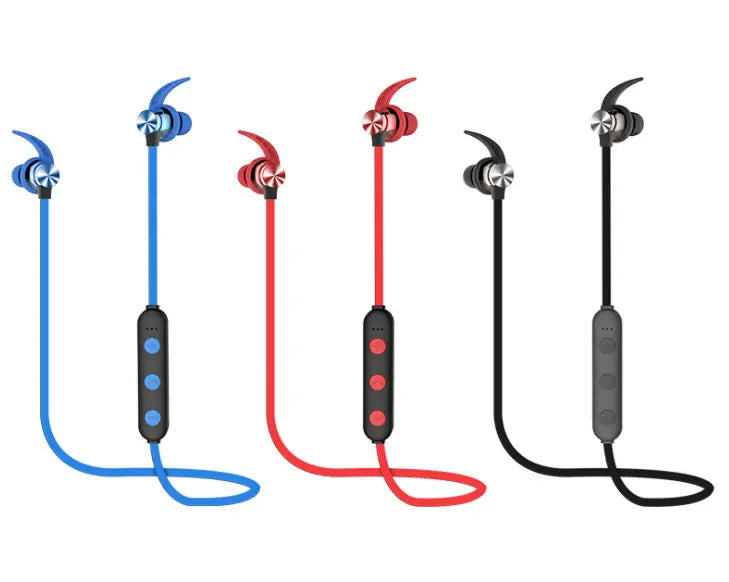 Sports Bluetooth Earphone Magnetic Wireless Headset Support TF - Shakefav.com