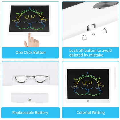 تابلت كتابة LCD مقاس 15 بوصة، لوحة رسم للأطفال