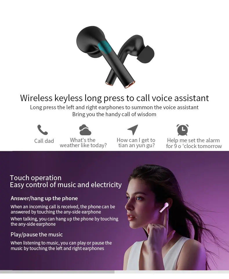 LED Display TWS Wireless Earphones Bluetooth 5.0 Earbuds-Wireless Earbuds with LED Display - Shakefav.com